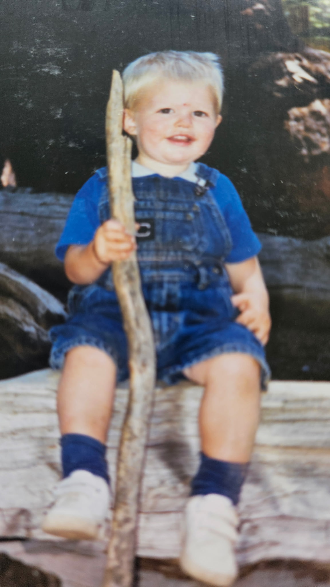 Richard as a kid, outdoors