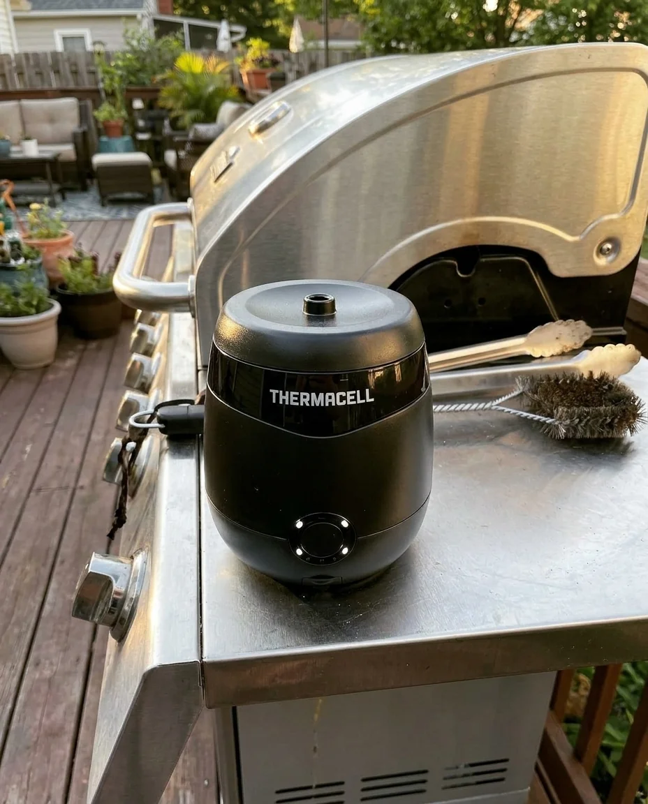 Thermacell repeller by the grill
